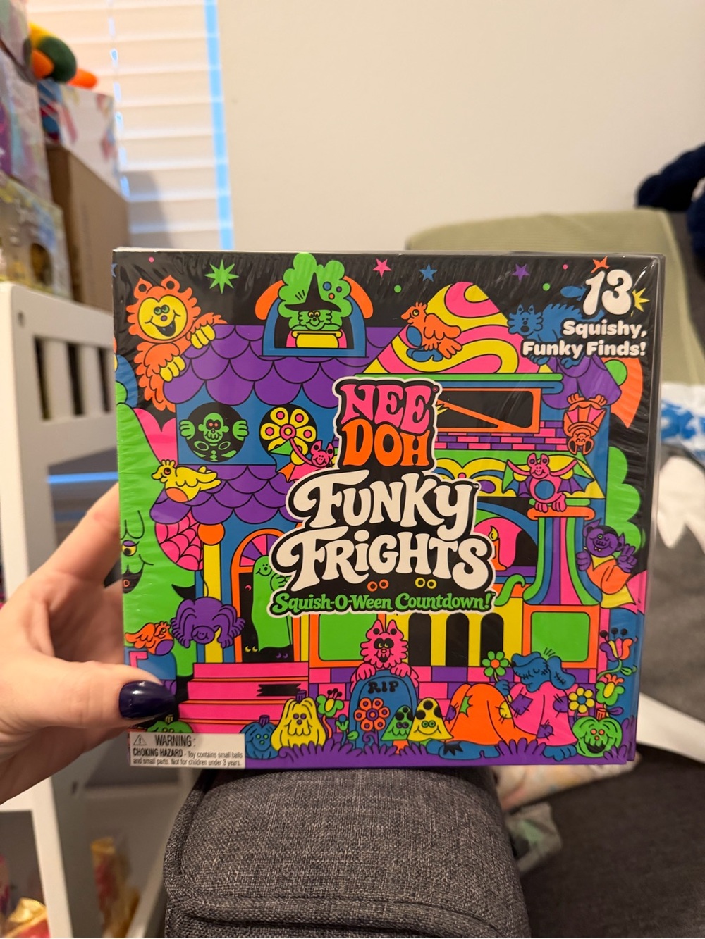 NeeDoh Funky Frights Squish-O-Ween Countdown 13-Piece Halloween Calendar NEW